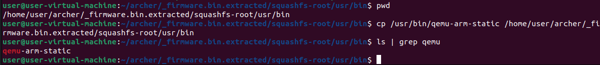 Copying Qemu-arm-static