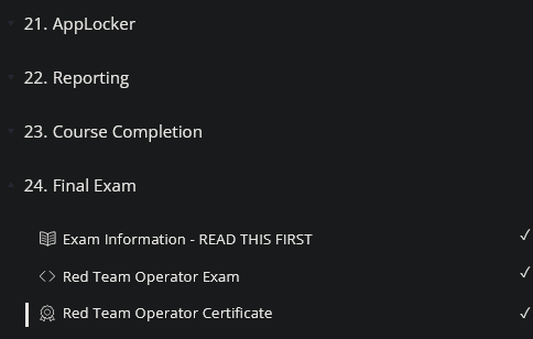 CRTO Course structure 3