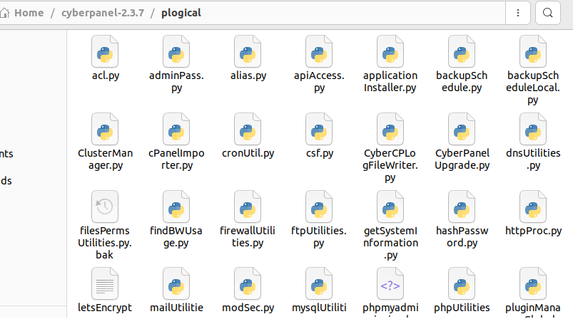 CyberPanel Python